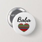 Baba Love Ukraine Folk Art Ronde Button 5,7 Cm (Voorkant /achterkant)