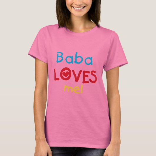 Baba Loves Me T-shirts en geschenken (Voorkant)