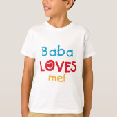 Baba Loves Me T-shirts en geschenken (Voorkant)