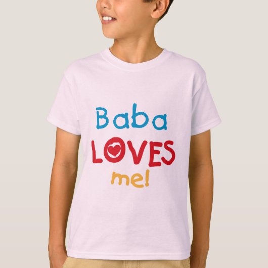 Baba Loves Me T-shirts en geschenken (Voorkant)