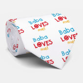 Baba Loves Me T-shirts en geschenken Stropdas (Opgerold)