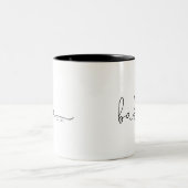 Baba opgericht | Baba Gift Two-Tone Coffee Mok (Center)