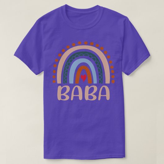 Baba Rainbow Grandma Cute Moederdag Funny Baba T-shirt (Design voorkant)