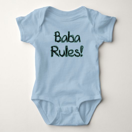 Baba Rules. Romper (Voorkant)