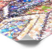 Baba Sali Hebreeuwse Letters Poster (Hoek)