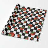 Baba Shower met Aardbeiendessin  Cadeaupapier (Uitgerold)