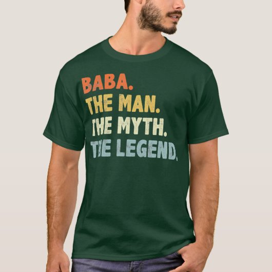 Baba The Man Myth Legend Fathers day gift T-shirt (Voorkant)