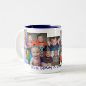 baba tweekleurige koffiemok (Voorkant links)