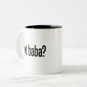 baba tweekleurige koffiemok (Voorkant links)