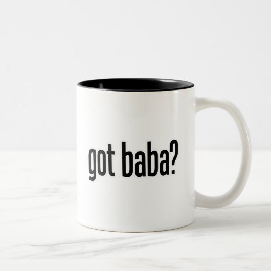 baba tweekleurige koffiemok (Rechts)