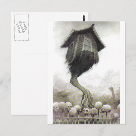 Baba Yaga Briefkaart (Voorkant / Achterkant)