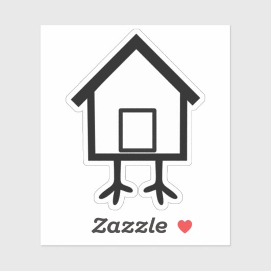 Baba Yaga Chicken Hut Sticker (Vel)