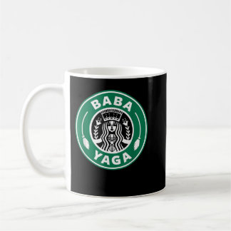BABA YAGA Coffee Brewing Slavic Witch Halloween Po Koffiemok