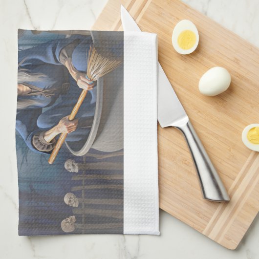 Baba Yaga Keukenhanddoek (Quarter Fold)