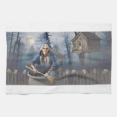 Baba Yaga Keukenhanddoek (Horizontaal)
