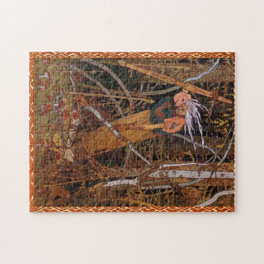Baba Yaga - Vasilisa Beautiful By Ivan Bilibin Legpuzzel (Horizontaal)