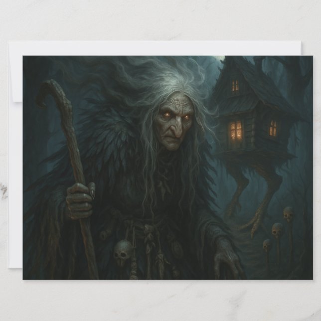Baba Yaga's Betoverde Bos Papiervel (Voorkant)