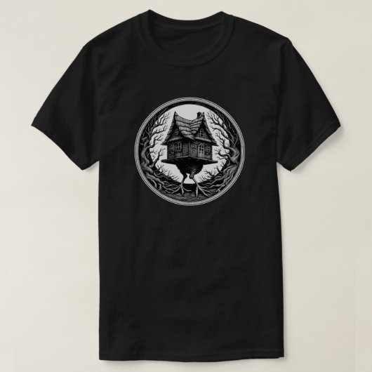 Baba Yaga's Hut Griezelfeerie T-shirt (Design voorkant)