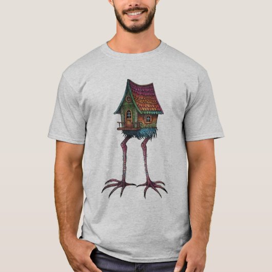 Baba Yaga's Hut Shirt, uit de Slavische folklore T-shirt (Voorkant)