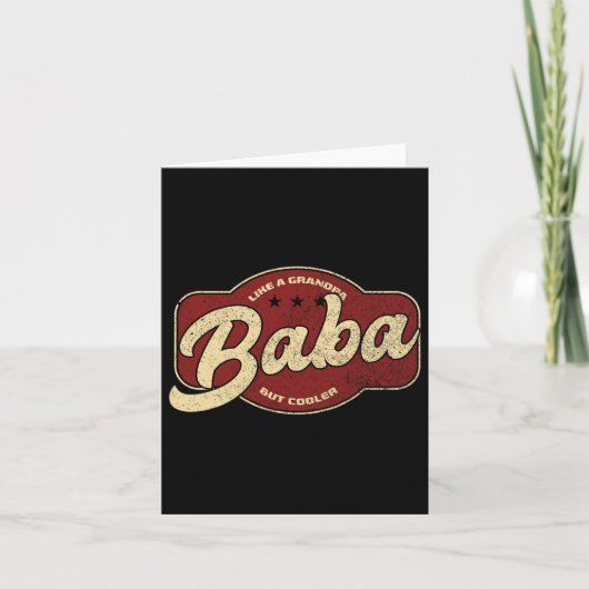 Baba zoals een opa maar cooler - Baba Arabisch  Kaart (Voorkant)
