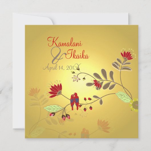 Babados Parrots op Ali'i Branch Kaart (Voorkant)