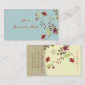 Babados Parrots profiel/DIY achtergrondkleur Visitekaartje (Voorkant / Achterkant)