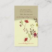 Babados Parrots profiel/DIY achtergrondkleur Visitekaartje (Achterkant)