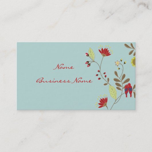 Babados Parrots profiel/DIY achtergrondkleur Visitekaartje (Voorkant)