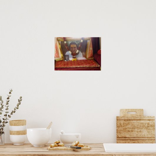 Babaji in het Poster Haidakhandi Ashram (Keuken)