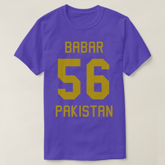 Babar Azam 56 Pakistan Cricket Jersey 1 T-shirt (Design voorkant)
