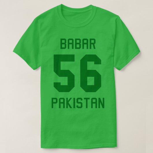 Babar Azam 56 Pakistan Cricket Jersey 3 T-shirt (Design voorkant)