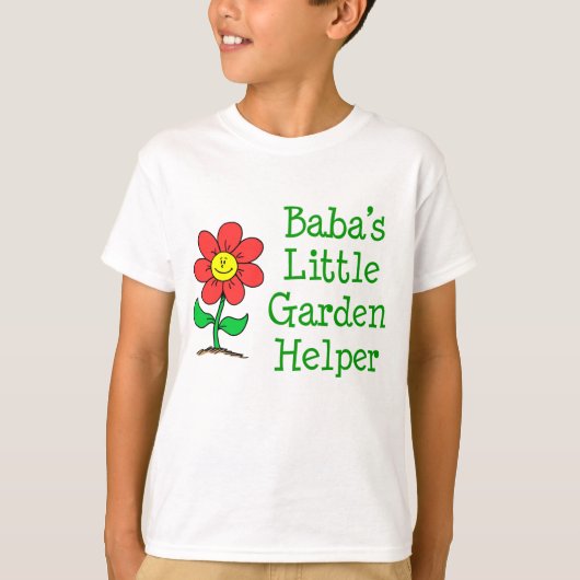 Baba's kleine tuinhelper t-shirt (Voorkant)
