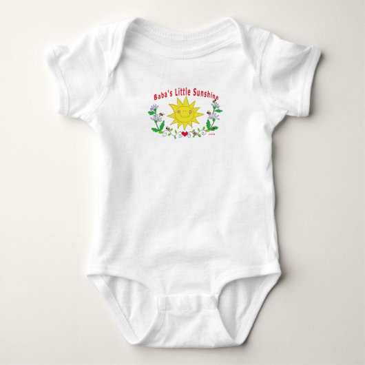 Baba's Little Sunshine Romper (Voorkant)