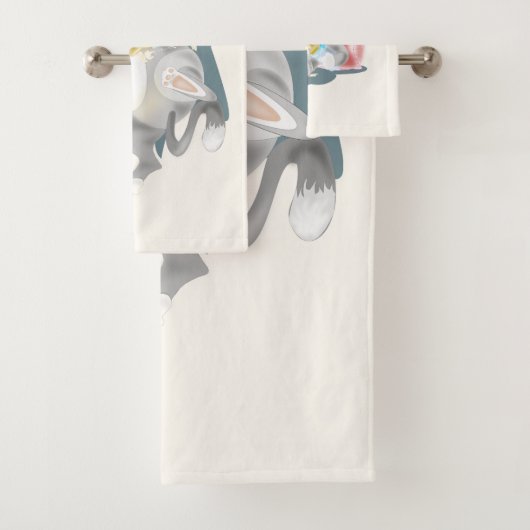 Babay Kitten Bath Towel Set - Aangepaste kleuren Bad Handdoek (Insitu)