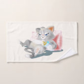 Babay Kitten Bath Towel Set - Aangepaste kleuren Bad Handdoek (Handdoek)