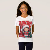 Babay Meisje T-shirt Christmas Design (Voorkant volledig)