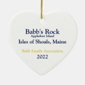 Babb Family Association - Jaarlijkse organisatie 2 Keramisch Ornament (Achterkant)