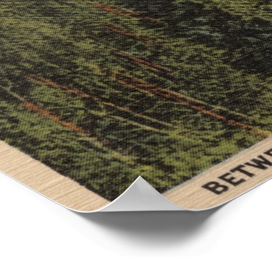 Babb, MT - Uitzicht van Big Chief Mountain uit Hwy Poster (Hoek)