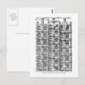 Babbage Difference Engine Briefkaart (Voorkant / Achterkant)