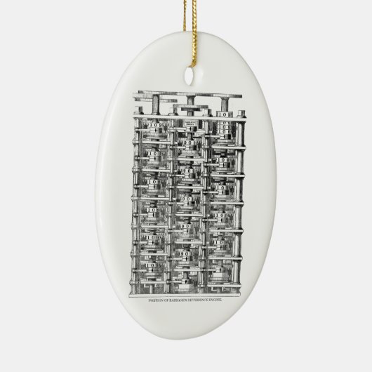 Babbage Difference Engine Keramisch Ornament (Rechts)
