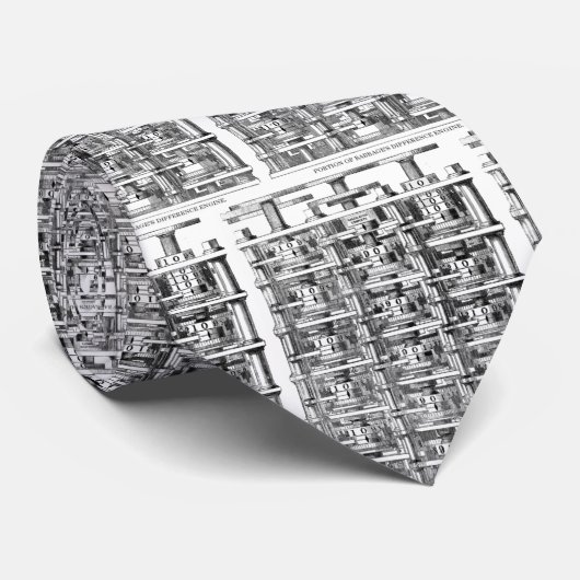 Babbage Difference Engine Stropdas (Opgerold)