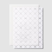 Babbette minimalistische moderne bruiloft vellum uitnodigingen (Offset (Uitnodiging))