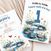 Babbling Brook Eerste Verjaardag Kaart