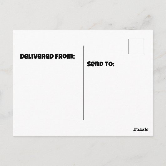 Babby Narwhal jubileum Briefkaart (Achterkant)