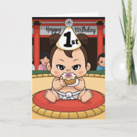 Babby Sumo Wrestler 1e verjaardag