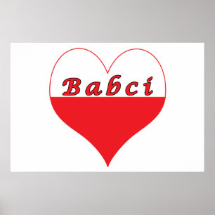 Babci Poland Heart Poster