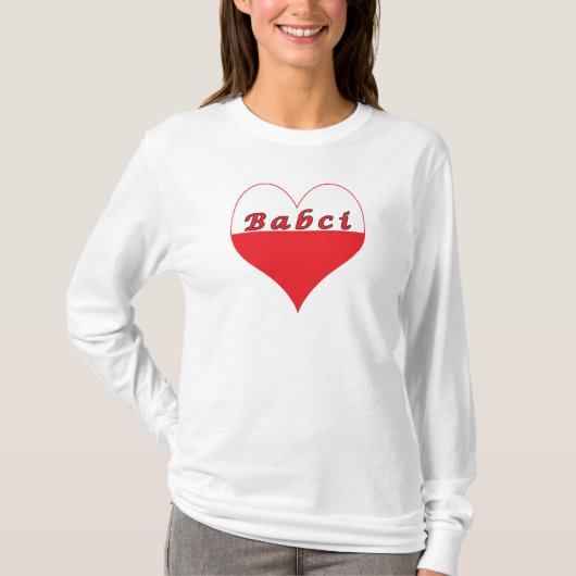 Babci Poland Heart T-shirt (Voorkant)