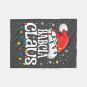 Babcia Claus Funny Xmas Christmas Grandma Holiday  Fleece Deken (Voorkant (Horizontaal))
