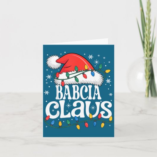 Babcia Claus Funny Xmas Christmas Grandma Holiday  Kaart (Voorkant)