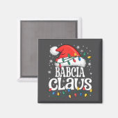 Babcia Claus Funny Xmas Christmas Grandma Holiday  Magneet (Voorkant / Achterkant)